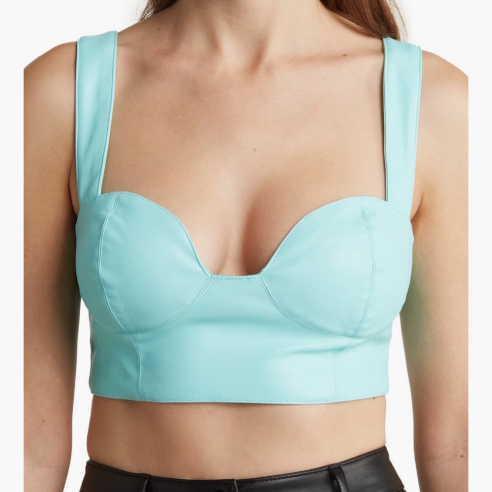 AFRM Faux Leather Bustier